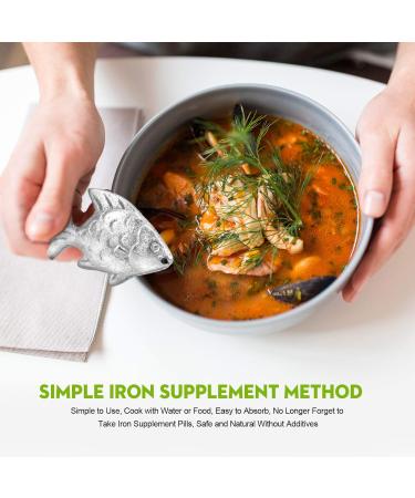 Iron Fish Cooking Tool to Add Original Iron Supplement to Food and Water Iron Supplement Tool for Iron Deficiency Vegetarians Pregnant Women and Children 1 - Buy Online on GoSupps.com