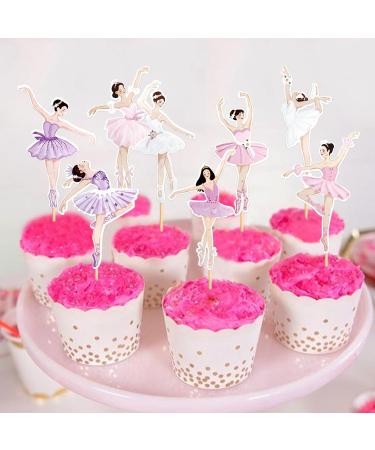 Keaziu 32 Pcs Ballerina Cupcake Toppers Colorful Girl Cupcake Toppers Ballet Dancer Girls Cupcake Toppers Dancing Cupcake Toppers for Wedding Baby Shower Birthday Decoration Girl 8 Pink 8 - Buy Online on GoSupps.com