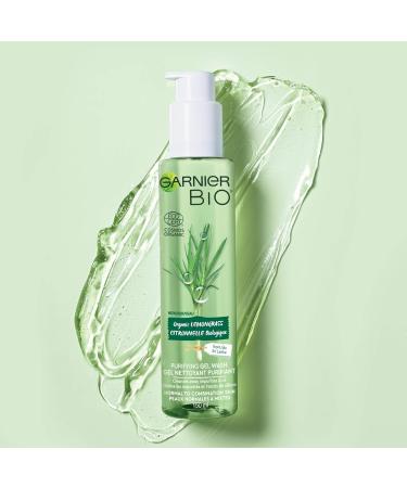 GARNIER Bio Organic Lemongrass Face Gel Wash - 150ml for Normal & Combination Skin | Shop Internationally - Buy Online on GoSupps.com