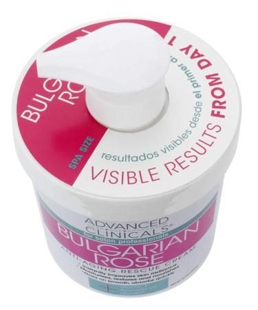 Advanced Clinicals Anti-Aging Rescue Cream with Bulgarian Rose - 16 oz | Hydrate & Revitalize Skin - Buy Online on GoSupps.com