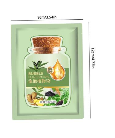 Natural Plant Hair Dye - Long-lasting Chestnut Brown Bubble Hair Color | 10Pcs 30ml Mild & Refreshing Hair Care - Buy Online on GoSupps.com