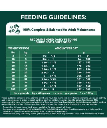IAMS Advanced Health Dog Food Dry Healthy Digestion Adult Chicken & Whole Grain Recipe 2.72kg (6LB) Bag 2.72 kg (Pack of 1) Dog Food - Buy Online on GoSupps.com
