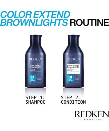 Redken Color Extend Brownlights Blue Conditioner for Natural & Color-Treated Brunettes - New Look - Buy Online on GoSupps.com