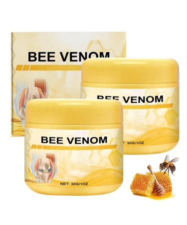 Botou 2PCS New Bee Venom Professional Joint Cream for Neck Waist Back Hands Feet and Legs Advanced Bee Propolis Joint Cream yellow