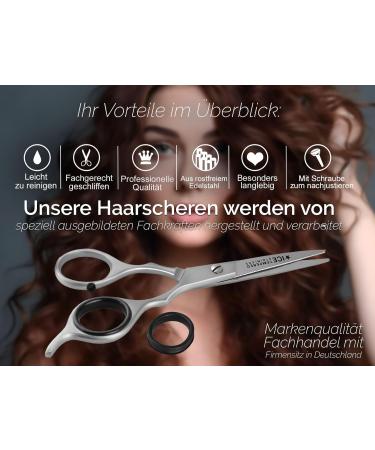 Professional Hair Cutting Scissors - 5.5 Stainless Steel Hairdressing Scissors | Rustproof & Sharp Edge for Perfect Haircuts - Buy Online on GoSupps.com