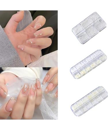 FEIlei Mix Size White Nail Art Tip Half Pearls 3D Nail Beads Rhinestones Decoration DIY Tool Beauty Manicure Supplies - Buy Online on GoSupps.com