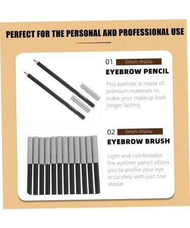 DOITOOL 12pcs Black Eyeliner 1 Eyeliner Pencil Waterproof Brow Pencil Makeup Beauty Supply Girl Tool Make up - Buy Online on GoSupps.com