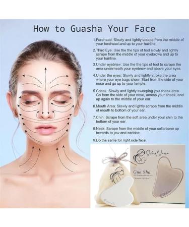 Buy Gua Sha Massage Tool - 925 Silver Facial & Body Scraper for Acupressure | International Shipping - Buy Online on GoSupps.com
