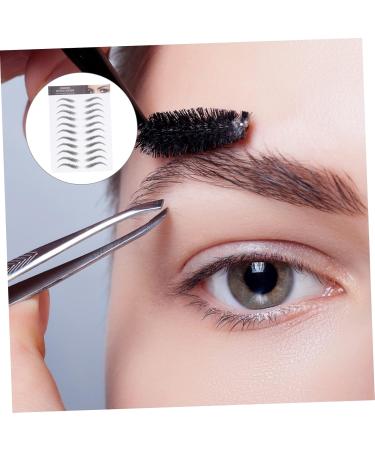 FRCOLOR 12 Sheets Waterproof Eyebrow Stickers Black Makeup Black Eyebrow Tattoos Hair-like Eyebrows Stickers - Buy Online on GoSupps.com