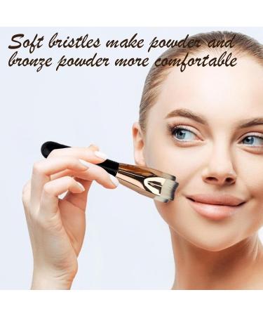 Make Up Brush Five-pointed Foundation Brush Flat Top Cosmetic Brush With Wooden Handle Makeup Brush For Face And Body With Sensitive Skin - Buy Online on GoSupps.com