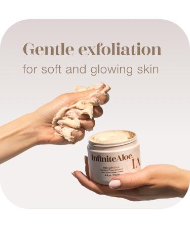 InfiniteAloe Baby Soft Face Scrub & Exfoliating Body Scrub. All In One - Organic Aloe Vera Hydrating & Cleansing Exfoliator Scrubs for Body and Face - Hydration and Exfoliant of Dry Skin - 1 Jar (4 Oz.) - Buy Online on GoSupps.com