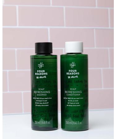 Buy Four Reasons Original Scalp Refreshing Conditioner - Moisturizing Anti-Itch Tea Tree Oil Formula for Flaky & Oily Dandruff - 8.45 fl.oz - Buy Online on GoSupps.com