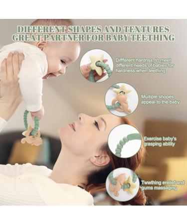 ClDy Ocean Green Bite Ring for Babies | BPA-Free Silicone Teething Toy | Soothing & Stimulating Gums | Ideal for 3 Months+ - Buy Online on GoSupps.com