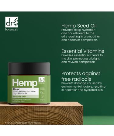 Dr Botanicals - Hemp Antioxidant & Anti-Stress Moisturizing Night Cream - 60ml - Buy Online on GoSupps.com
