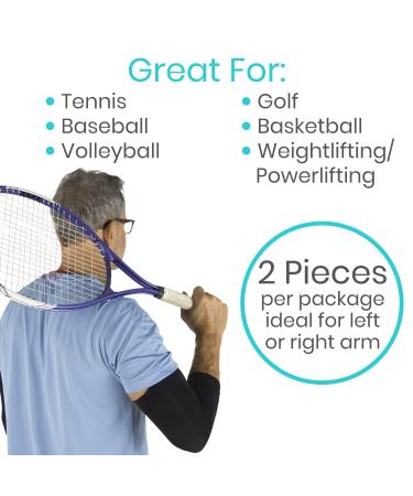 Vive Elbow Compression Sleeve - Golf & Tennis Brace for Tendonitis, Arthritis & Cubital Tunnel - Waterproof Support Wrap for Men & Women (Medium) - Buy Online on GoSupps.com