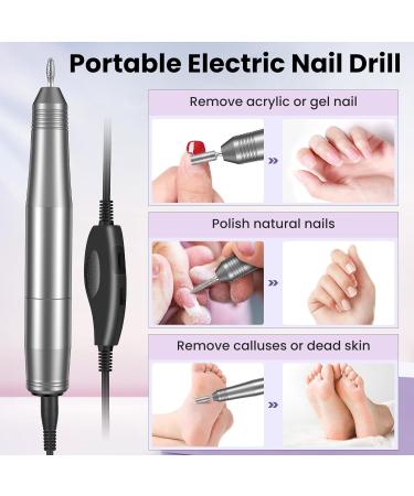 High-Speed Nail Drill & Miller - Electric Manicure Set for Gel & Acrylic Nails | 20 000 RPM Adjustable Nail Files - Buy Online on GoSupps.com
