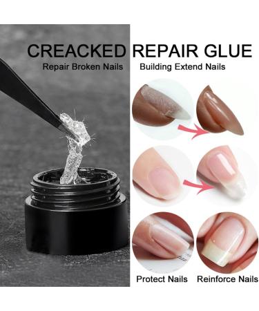  OLIREW 2Pcs Nail Repair Gel Protection Kit Split Natural Nail Repair Kit Broken Nail Repair Kit for Natural Nails - Buy Online on GoSupps.com