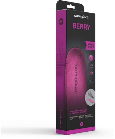Superfeet BERRY Women's Arch Support & Forefoot Cushion - Size 6.5-8 - Buy Online on GoSupps.com