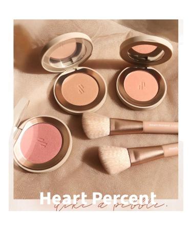 Heart Percent Angled Blush Brush - Professional Makeup Tool for Flawless Sculpting & Easy Application | International Shipping Available - Buy Online on GoSupps.com