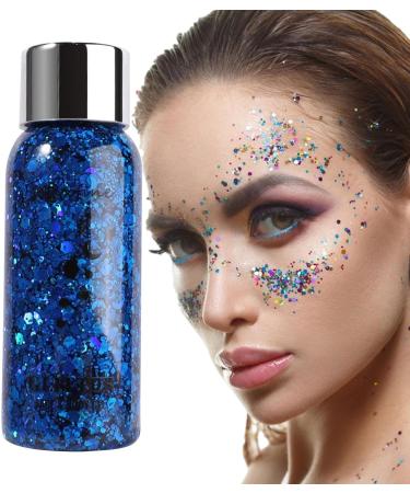  Kasmole Shimmer Body Gel Remove Chunky Glitter for Body | Quick Dry Shimmer Face Paint Big Glitter for Hair Eyes & Lips Gel Kasmole - Buy Online on GoSupps.com
