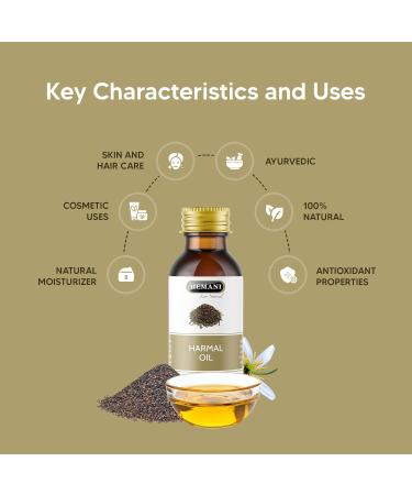 Hemani Harmal Oil 30mL Peganum Harmala Natural Oil for Skin & Hair Care Non-GMO Cold-Pressed Premium Quality Multi-Purpose Use. - Buy Online on GoSupps.com