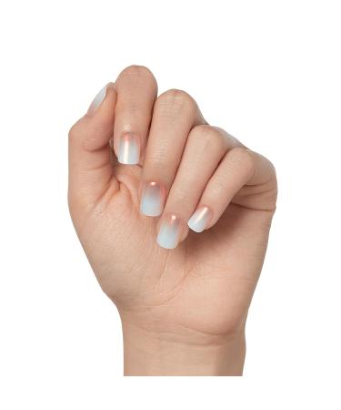 KISS imPRESS No Glue Mani Press-On Nails - Color FX Light White Short Squoval - 30 Nails Prep Pad Instructions & Accessories for Perfect Manicure - Buy Online on GoSupps.com