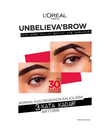 L'Or al Paris Unbelieva-Brow Longwear Eyebrow Topcoat - Waterproof, Smudge-Resistant & Transfer-Proof - 0.15 fl. oz - Buy Online on GoSupps.com