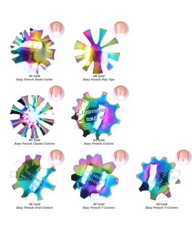 Artistic Stainless Steel Nail Edge Trimmer & Cutter | 7-Part Manicure Tool for Spa Home & Nail Schools - A-G Color - Buy Online on GoSupps.com