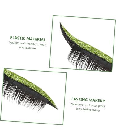 FRCOLOR 8 Pairs of Stickers for False Eyelashes Dramatic Eyelashes Green Eyeliner Pen Eye Makeup Stickers Eyelashes Stickers Double-Sided Adhesive Strips Decorate - Buy Online on GoSupps.com