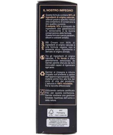 L'Or al Italia SpA GARNIER BB Cream Natural All in 1 moisturizing cream enriched with natural pigments and green tea individually packed 1 x 50 ml - Buy Online on GoSupps.com