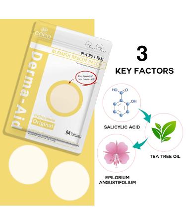 Buy Acne Patches for Pimples & Zits - Derma-Aid Blemish Repair Stickers for Face & Skin Care - Buy Online on GoSupps.com
