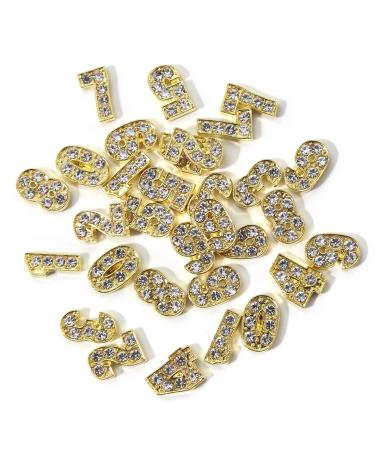 WOKOTO 30pcs Gold Number Nail Charms - 3D Nail Art Charms for Acrylic Nails - Alloy Nail Rhinestones and Charms - Nail Gems - Gold Nail Jewels for Women - Buy Online on GoSupps.com