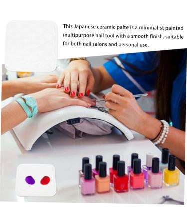  MERRYHAPY MERRYHAPY Nail Eyeshadow Clean Makeup Mix Easy Clean Paint Tray Gel Mixing Palette Color Mixing Tray Color Mixing Plate - Buy Online on GoSupps.com