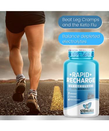 Electrolyte Pills - 120 Capsules for POTS Syndrome | Keto Electrolyte Supplements | Rapid Hydration & Endurance | Non-GMO & Gluten-Free - Buy Online on GoSupps.com