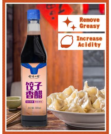 Bohong Food Chinese Black Vinegar - 16.91 fl oz (500ml) for Dumplings & Rice, Traditional Asian Seasoning - Buy Online on GoSupps.com
