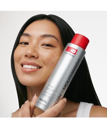 Hismile iD Stain Whitening Mouthwash Whitening Rinse Peroxide Mouthwash Mouthwash Whitener for White Teeth & Fresh Breath with Essential Oils 237ml - Buy Online on GoSupps.com