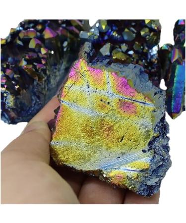 1pcs Natural Quartz Crystal Stone Rainbow Titanium Cluster Colorful Cluster SpecimenHome Desk DecorationsCrystal dingchi (Color : As Photo Show Size : 100g) 100g As Photo Show - Buy Online on GoSupps.com