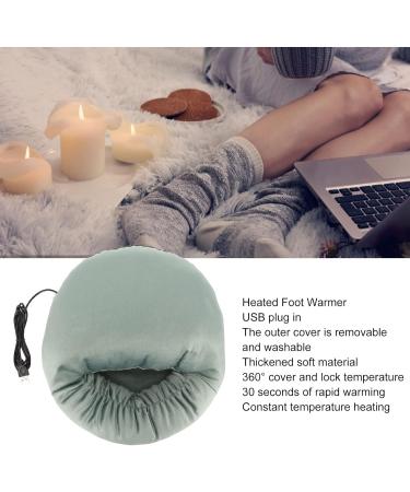 Buy GfRGFH Heated Foot Warmers - USB Electric Warmers for Men & Women | Soft Washable Winter Comfort at Home & Work (Green) - Buy Online on GoSupps.com