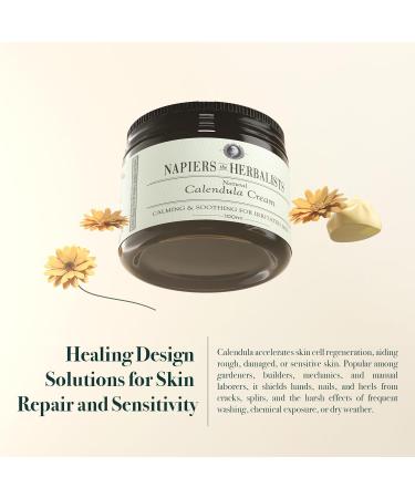 Napiers Calendula Flower Skin Cream - Natural & Gentle Moisturiser for Face and Body - Soothes Dry Irritated Skin - 100ml - Buy Online on GoSupps.com