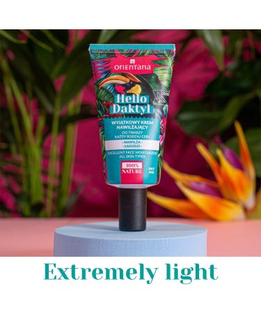 Orientana - Natural Moisturising Face Cream Hello Dactyl | Date Extract | Natural Vegan | Light Cream-Gel Texture | Nourishes Moisturises and Regenerates Every Skin Type - 40ml DATE & LOTUS FLOWER - Buy Online on GoSupps.com