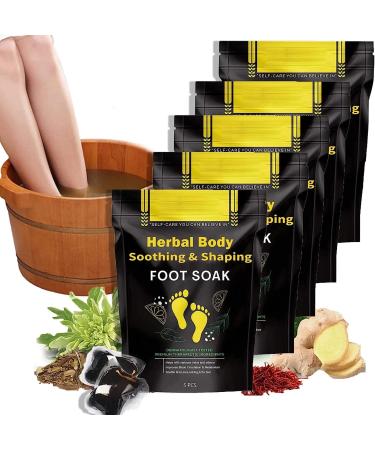 Herbal Detox&Shaping Cleansing Foot Soak Beads Slimwe Body Detox Foot Soak Relieve Foot Pressure and Improve Sleep (5 Box)