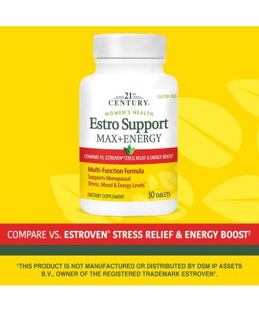 21st Century Estro Support Max + Energy, 30 Count - Buy Online on GoSupps.com