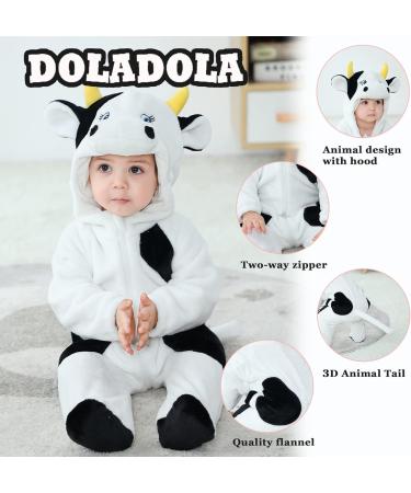 Doladola Baby Hooded Cow Onesie | Newborn Loungewear Outfit 18-24 Months - Buy Online on GoSupps.com