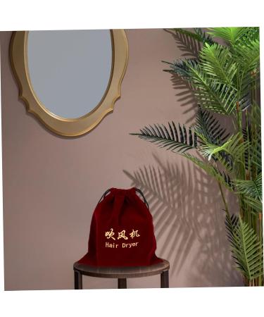 FOMIYES 3 Pcs Hair Dryer Storage Bag Travel Blow Dryer Makeup Organizer Bag Hair Dryer Bag Hanging Plush Bag Claretx3pcs 30x26cmx3pcs - Buy Online on GoSupps.com