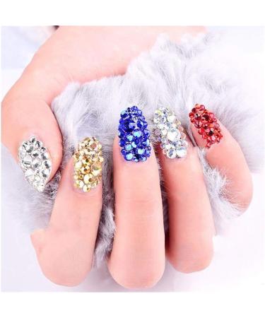 CHSEEO Nail Art Rhinestones Nail Art Tips Studs Stones Diamonds Beads Glitter Rhinestones Slice Crystals Gems for DIY Nails Face Makeup Clothes Shoes Bags Decoration #2 - Buy Online on GoSupps.com