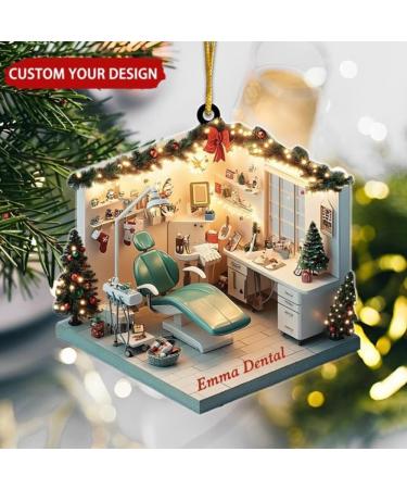 Dental Hygiene Room Personalized Christmas Ornament Gift for Dentist - Buy Online on GoSupps.com