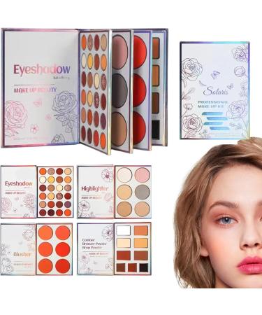 Palette Maquillage Livre 4 Couches 45 Couleurs Transportable Palette Blush Et Highlighter | Pour Femmes Filles D butantes Petite Amie Quotidien Voyage F te Rendez-Vous Mariage - Buy Online on GoSupps.com