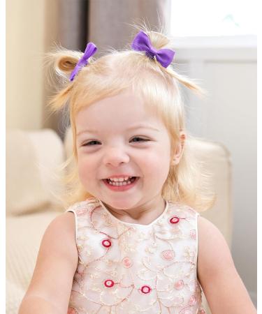 Jollybows 40 Pack Colorful 2 Inch Hair Ties for Girls - Mini Elastic Ponytail Holders & Hair Accessories for Toddlers - Buy Online on GoSupps.com