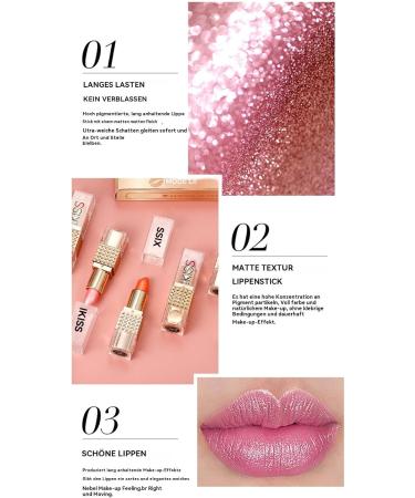  Generisch Glossy lipstick for women non-sticky long-lasting color nourishing waterproof with long-lasting color application for teens weddings women and everyday wear - Buy Online on GoSupps.com