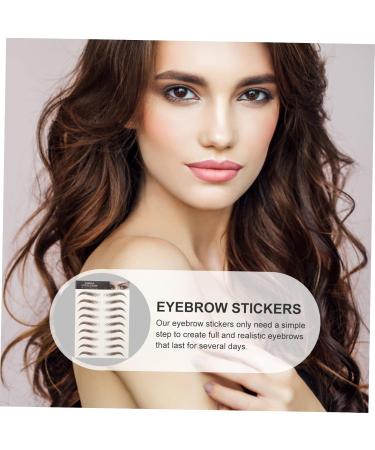 Angoily 9 Sheets Waterproof Eyebrow Stickers Make up Kit Quick Makeup Tools 6d Hair-like Eyebrows Stickers - Buy Online on GoSupps.com